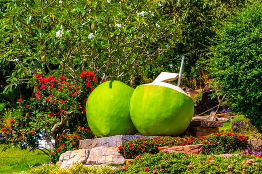 Ao Nang Krabi Thailand 21. October 2018 Landscape coconut coconuts decoration and architecture at beautiful famous panorama view on the viewpoint on Koh Phi Phi Don island in Ao Nang Krabi Thailand.