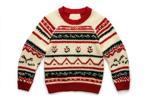 Ugly sweater Christmas New Year isolated on white background..