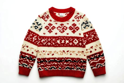 Ugly sweater Christman New Year isolated on white background --ar 3:2 --v 6.1 Job ID: 7ca59c33-5c95-4cfb-a049-9979b60f85e6