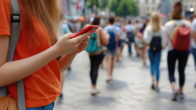 Smartphone impact: person engaged with their mobile device showing how technology reshapes lives, from social media engagement to real-time sharing, influence of mobile phones on modern communication