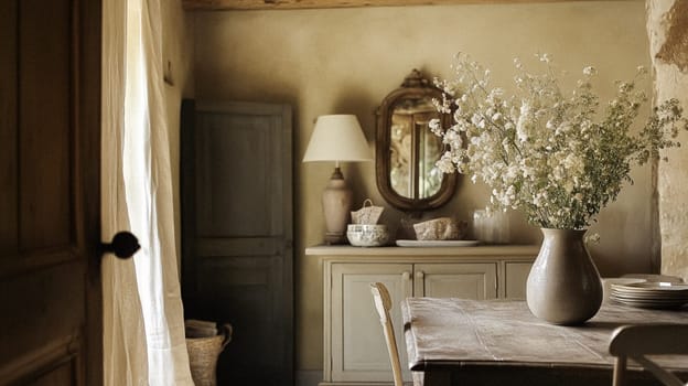 Country cottage decor, Cotswolds style interior design, furniture and home decor in elegant English country house style idea