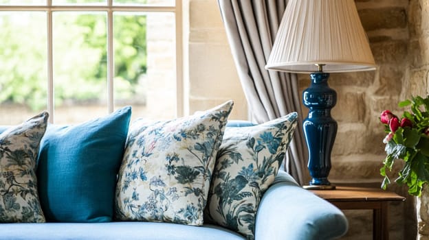 Country cottage decor, Cotswolds style interior design, furniture and home decor in elegant English country house style idea
