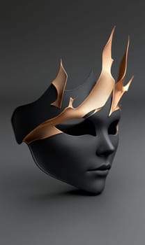 Masquerade elegance: carnival Venetian mask blending tradition, mystery, reflecting intricate craftsmanship, timeless allure of hidden identities during vibrant festivities