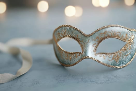 Enigma of celebration: carnival Venetian mask symbolizing secrecy, extravagance, crafted with exquisite detail, capturing spirit of centuries old traditions, mystique of masked revelers