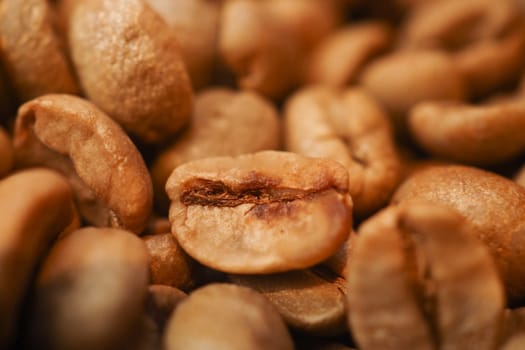 Beautifully textured raw coffee beans that showcase rich details, vibrant colors, and allure