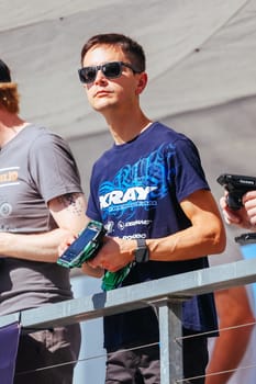 MELBOURNE, AUSTRALIA - NOVEMBER 22: Alexander Hagberg during practice in the 2024 Australian 1/10th Electric Radio Controlled Car National titles on 22nd November 2024