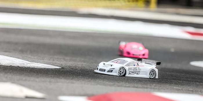 MELBOURNE, AUSTRALIA - NOVEMBER 23: Qualifying in the 2024 Australian 1/10th Electric Radio Controlled Car National titles on 23rd November 2024
