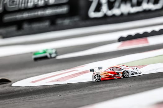 MELBOURNE, AUSTRALIA - NOVEMBER 23: Qualifying in the 2024 Australian 1/10th Electric Radio Controlled Car National titles on 23rd November 2024