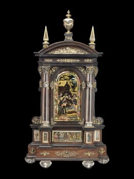 Renaissance Tabernacle House Altar with Adoration Scenes by Reinhold Vasters.