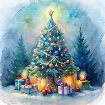 A beautifully decorated Christmas tree with ornaments, lights, and a festive gift.A classic Christmas scene with a beautifully decorated tree, elegant ornaments, and a warm, inviting atmosphere.Get ready for some Christmas fun! This festive tree is full of sparkle and joy.A special Christmas gift awaits under this beautifully decorated tree.The ornaments on this tree are simply stunning! They sparkle and shine, adding to the festive atmosphere.