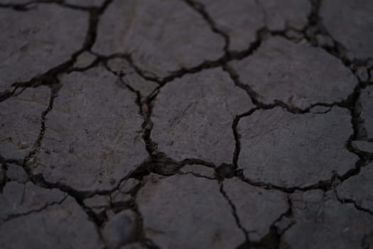 The cracked ground illustrates the severe impact of prolonged drought and ongoing environmental changes