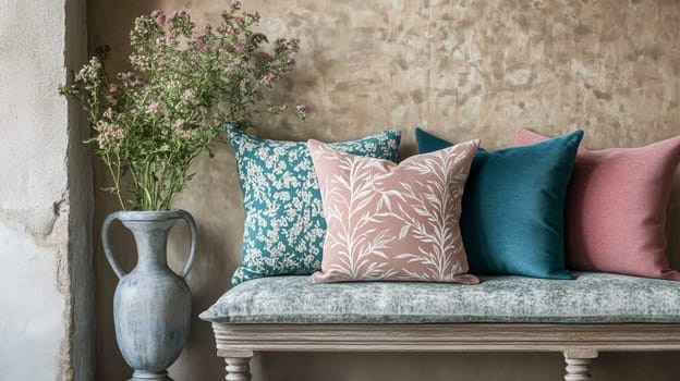 Country cottage decor, Cotswolds style interior design, furniture and home decor in elegant English country house style idea