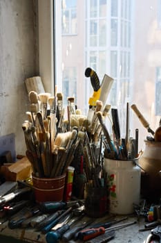 An incredibly inspiring creative studio packed with a diverse range of brushes and tools, perfect for any artist