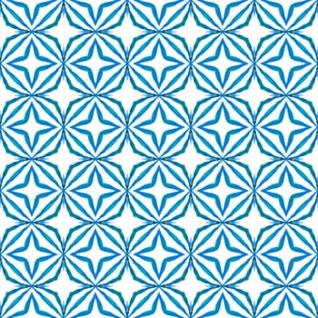 Repeating striped hand drawn border. Blue unusual boho chic summer design. Striped hand drawn design. Textile ready posh print, swimwear fabric, wallpaper, wrapping.
