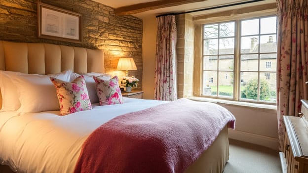 Country cottage decor, Cotswolds style interior design, furniture and home decor in elegant English country house style idea