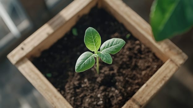 Fresh beginnings: green sprouts symbolizing growth, renewal, representing beauty of nature resilience, promise of new life as they emerge from the earth, vibrant, full of potential