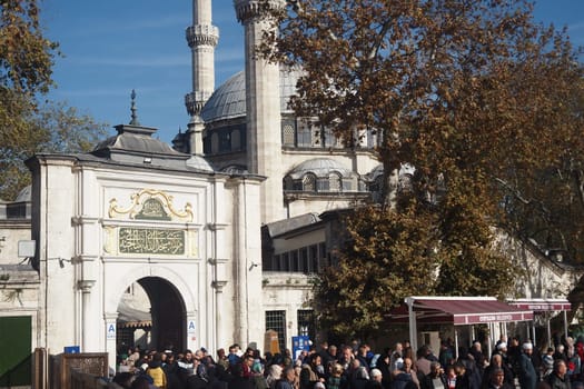 interior of Eyup Sultan mosque in istanbul