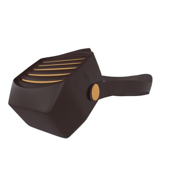 This modern grilling spatula features a sleek design and vibrant colors.