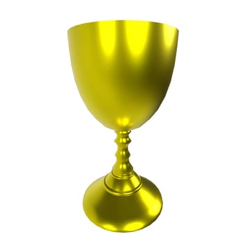 A shiny golden trophy cup is showcased, perfect for award ceremonies and celebrations.