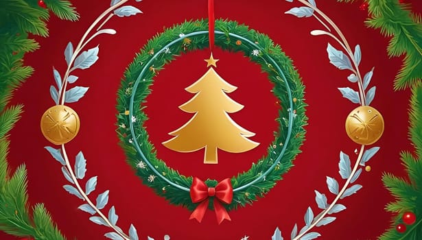 . Beautiful Christmas background. The concept of decorations and decor for the new year. New Year's Card 2025. High quality photo