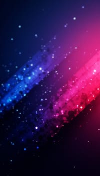 A colorful abstract design showcases vibrant blue and pink streaks, creating a dynamic appearance filled with glowing particles against a dark backdrop - phone wallpaper - Generative AI