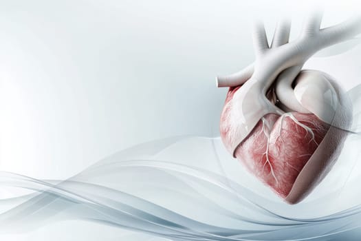 Cardiogram banner: heart graphic, health focus, pulse theme, lifeline pattern, medical representation, cardiac rhythm, heartbeat design, wellness highlight, healthcare awareness, fitness connection