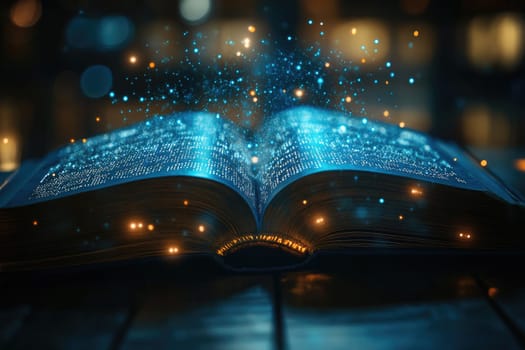 Book Digitization: transforming pages, digital data flow, educational technology, seamless integration, tech-driven learning, content conversion, innovative education, digital advancement