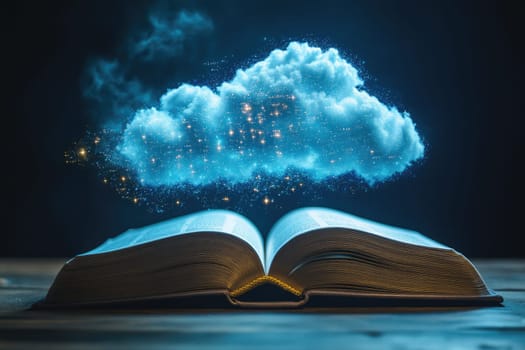 Digital Transformation: converting books, data streams, education innovation, technology integration, modern learning tools, digitalization process, content conversion, intelligent systems