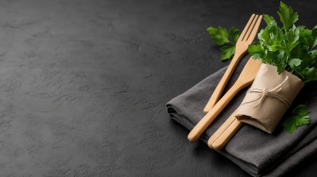 Sustainable utensils: wooden kitchen essentials crafted for eco-friendly atmosphere, environmentally conscious living, healthy cooking practices while promoting benefits of natural materials