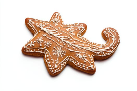 A beautifully decorated gingerbread star cookie, it is perfect for all kinds of festive celebrations and gatherings