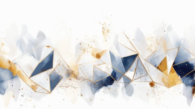 Watercolor abstract design for background of wedding or buzzy social media banner generative AI