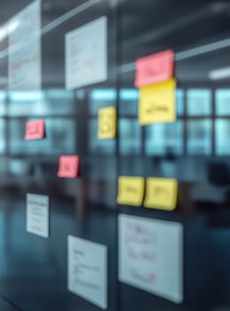 Agile Development Sprint Board In A High-Tech
