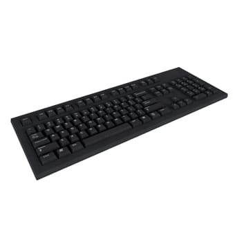 This black keyboard offers a sleek design ideal for any office setup or gaming environment.