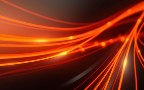 Red and orange light trails weave through a dark background, creating an energetic visual effect that captivates viewers. This setup enhances the atmosphere at an evening gathering.