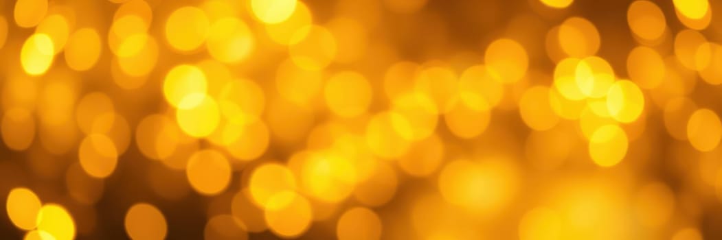 Soft golden bokeh lights illuminate the backdrop, enhancing the ambiance of a festive occasion. This luminous effect creates a joyful and inviting atmosphere for celebrations.