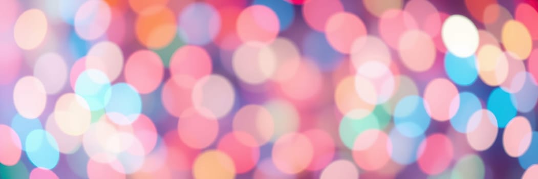 Soft, out-of-focus lights in various colors fill the background, creating a joyful and festive environment perfect for evening celebrations or gatherings.