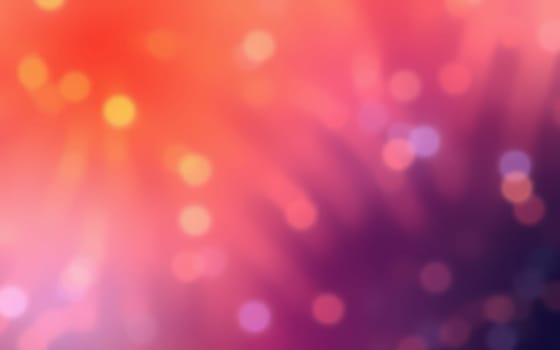 Vibrant bokeh effects blend in rich colors, creating a dreamy and abstract atmosphere. The artwork captures a sense of tranquility as daylight fades into dusk.