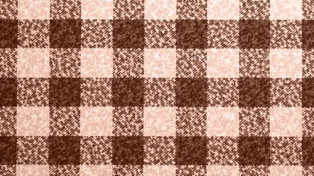 Checkered pattern for fabric or wallpaper in the colors of the year 2025 mocha mousse.