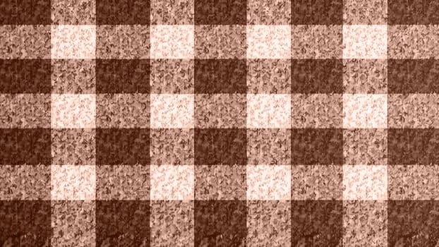 Checkered pattern for fabric or wallpaper in the colors of the year 2025 mocha mousse.
