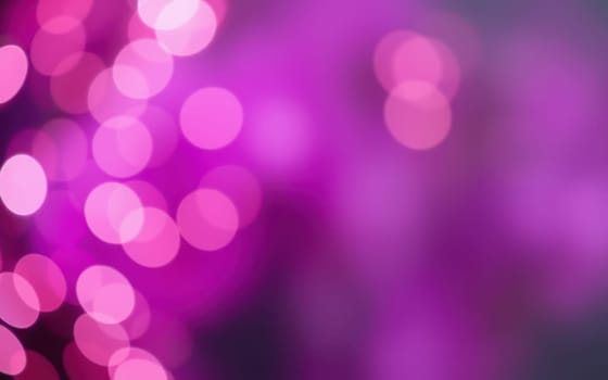 Soft purple and pink bokeh lights illuminate the surroundings, enhancing the festive mood during an evening event in the heart of the city, creating a magical ambiance.