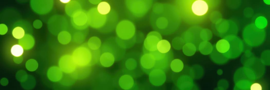 Soft, circular green lights create a beautiful bokeh effect, giving a lively and refreshing look to the environment. This vibrant backdrop enhances any nature-inspired design.