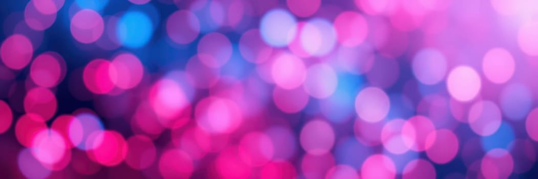 Soft bokeh lights in shades of blue and pink illuminate the background, creating a festive and enchanting ambiance perfect for a celebration or gathering.
