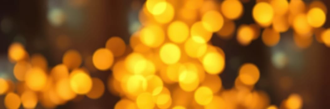 Soft, glowing bokeh lights fill the scene with a warm ambiance, perfect for a nighttime gathering. The lights sparkle and shimmer, enhancing the festive mood.