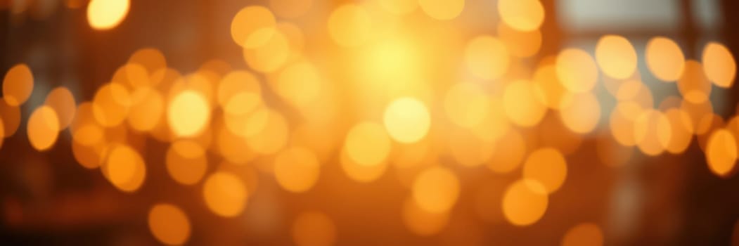 Soft, glowing bokeh lights illuminate a warm setting, enhancing the ambiance of an evening gathering with friends. The scene evokes a sense of comfort and joy.
