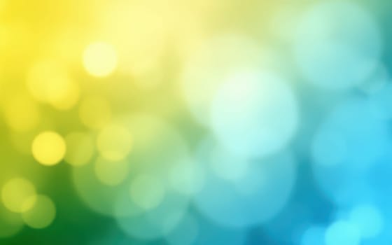A soft, vibrant background displays bokeh circles in warm yellow and cool blue tones, creating a serene and visually appealing atmosphere perfect for various applications.