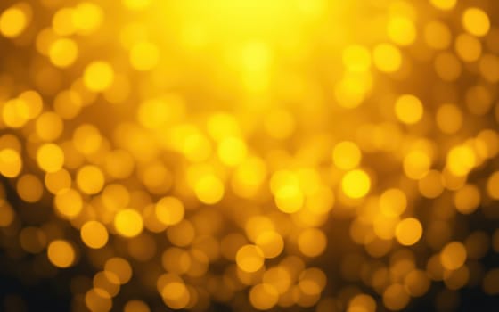 Glistening golden bokeh lights fill the background, creating a vibrant and warm ambiance perfect for a night celebration. The blurred lights evoke a sense of joy and festivity.