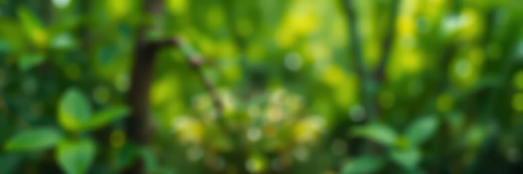 Sunlight filters through dense leaves, illuminating various shades of green in a thriving forest. Nature creates a tranquil atmosphere, inviting exploration and connection.