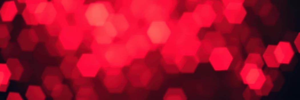 A display of bright red bokeh lights fills the background, creating a festive ambiance perfect for nighttime celebrations like parties or festivals. The soft glow enhances the mood.