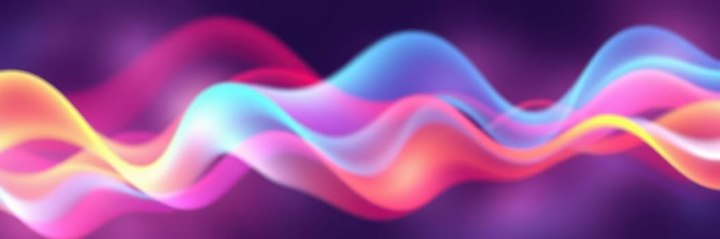 Vibrant waves of color intertwine in a dynamic display, evoking a sense of movement and energy. The background creates a stunning visual contrast with the flowing hues.