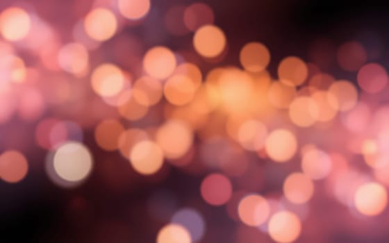 Soft, glowing bokeh lights blend in shades of orange, pink, and white, creating a dreamy atmosphere. This vibrant display captures the joy of a festive evening gathering.